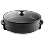 Orbegozo Olla Paellero PZ 8100 1500W F40cm Fondo 9cm Termostato Regulable Tapa Cristal Válvula Seguridad